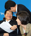 활짝 웃고 있는 한나라당 최고위원 