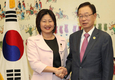 국회의장, 캐나다 첫 한인 상원의원 연아 마틴 접견