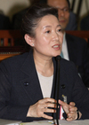 답변하는 유영숙 환경부장관 후조자 